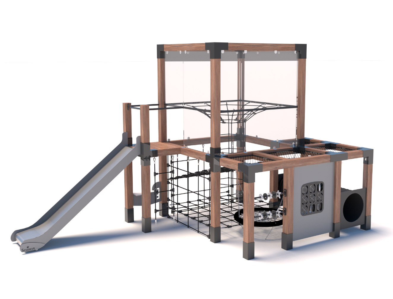 P5038 Cube Drewniany Maxi - plac zabaw